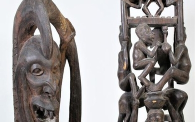 Pair of Maasai Tribe Carvings