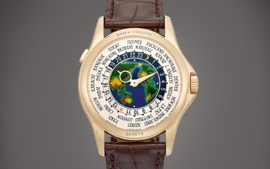 Patek Philippe Reference 5131 | A pink gold world time wristwatch with cloisonné enamel dial, Circa 2016 | 百達翡麗 | 型號5131 | 粉紅金世界時間腕錶，備掐絲琺瑯錶盤，約2016年製
