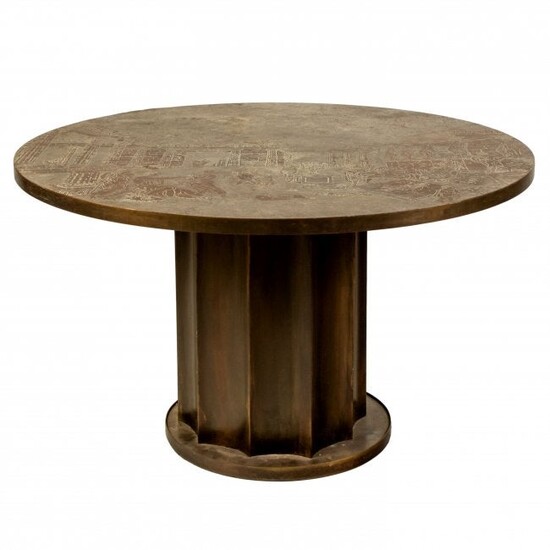 Philip & Kelvin LaVerne Odyssey Round Dining Game Table