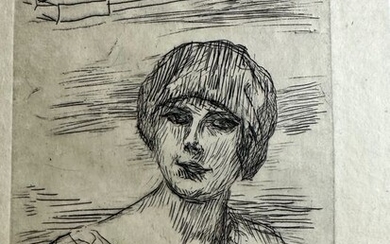 Pierre Bonnard (1867-1947) - Jeune femme à la coiffe