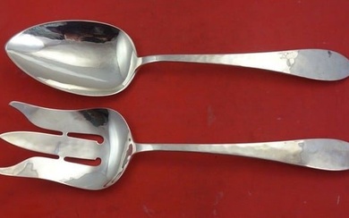 Pointed By Porter Blanchard Sterling Silver Salad Serving Set FH AS 10 1/2"