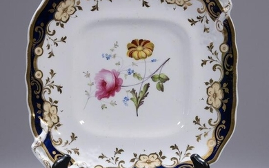Porcelain Coalport Floral Plate ca. 1820