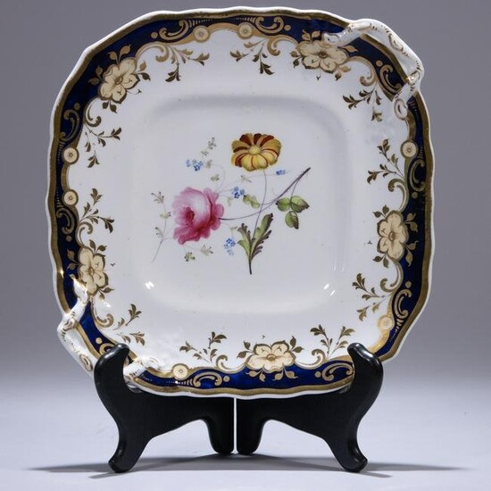 Porcelain Coalport Floral Plate ca. 1820