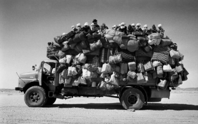 RAYMOND DEPARDON Libyan Truck Transporting People Between Chad and