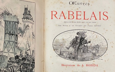 [ROBIDA, Albert] RABELAIS. Œuvres. Paris,... - Lot 249 - Delon - Hoebanx