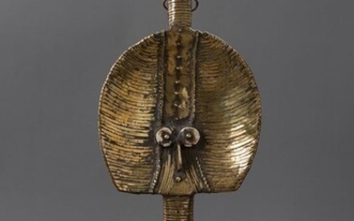 Reliquary - Brass, Copper, Wood - Bakota - Gabon - 38,5 cm