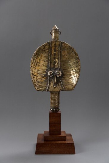 Reliquary - Brass, Copper, Wood - Bakota - Gabon - 38,5 cm