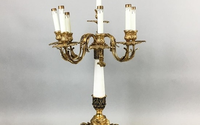 Rococo-style Gilt-bronze Seven-light Candelabrum