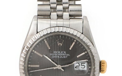Rolex A wristwatch of steel. Model Datejust, ref. 16030. Mechanical COSC movement...