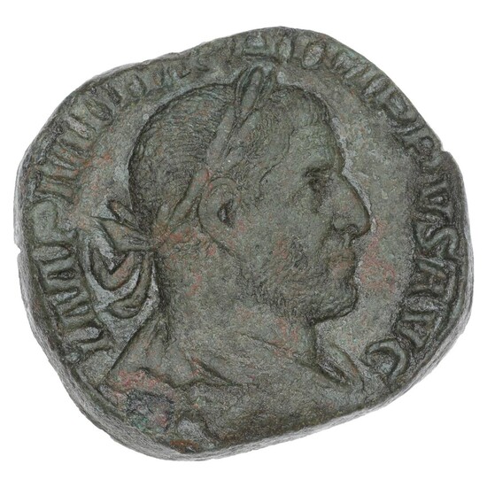 Roman Empire, Philippus I, 244–249, Sestertius, Rome 248, 17.55 gr, RIC 159,...