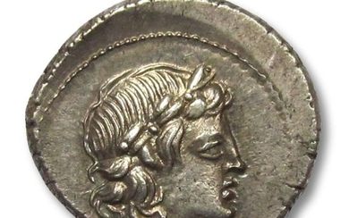 Roman Republic. L. Marcius Censorinus. Silver Denarius,Rome mint 82 B.C. - very sharply struck example of this popular coin