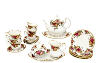 Royal Albert - Tea service (23) - Old English Rose - Porcelain