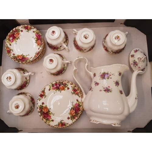 Royal Albert tea and coffee ware items: Violetta pattern cof...