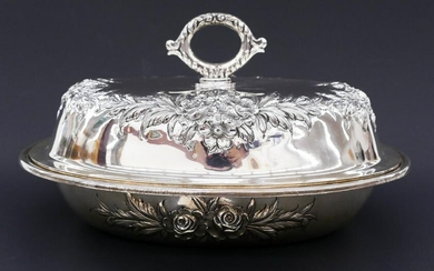 S. Kirk & Son Sterling Repousse Covered Server