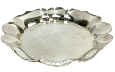 S. Kirk & Sons Sterling Silver Scalloped Square Tray