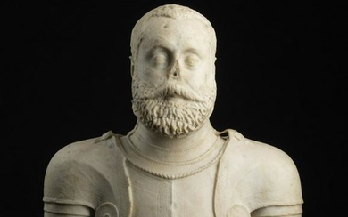 SCULTORE DEL XVI SECOLO Emperor Charles V bust. .