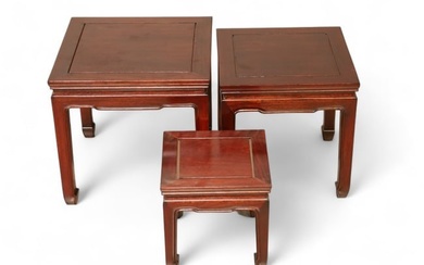 SET OF 3 CHINESE SIDE TABLES