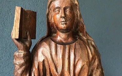 Saint, Sculpture, probably Sint Anna - 57 cm - Oak - 18th / 19th century