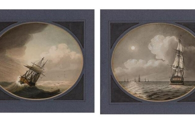 Samuel Atkins English, fl. 1787-1808 Ship in a Storm