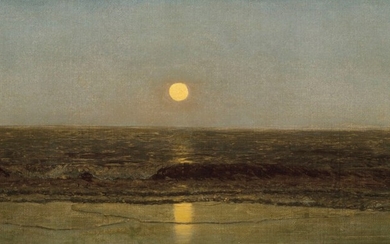Sanford Robinson Gifford (1823-1880), Moonrise on the Seashore
