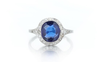 Sapphire and diamond ring (Anello con zaffiro e diamanti), Koch