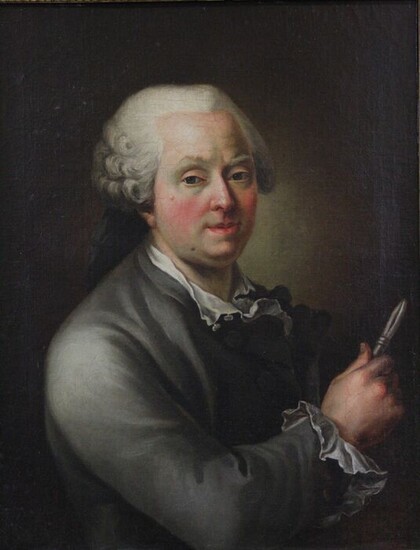 Scuola Francese XVIII secolo - Ritratto d’artista