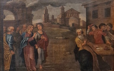Scuola lombarda (XVII-XVIII) - Cristo e l'adultera