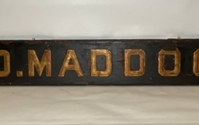 Ships Quarterboard from the S.D. Maddock