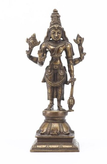 Shiva en bronze à patine brune