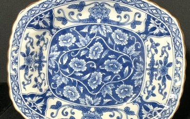 Signed Asian Blue & White Ceramic Dish Asian