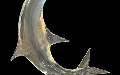 Signed Licio Zanetti Murano Art Glass Fish Sculpture