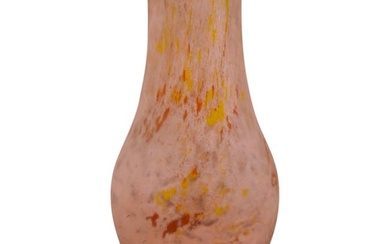Signed Lorrain French Art Glass Vase