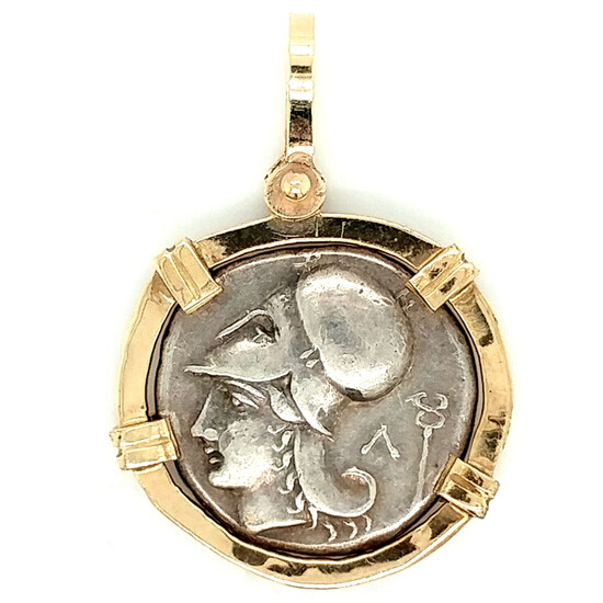Silver Stater Coin Pendant 350-300BC