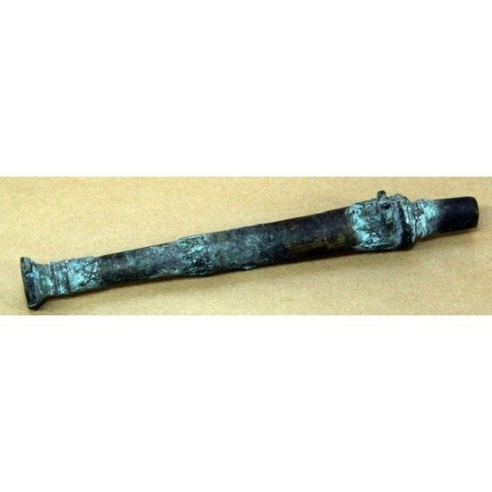 Small Antique Bronze Hand Cannon