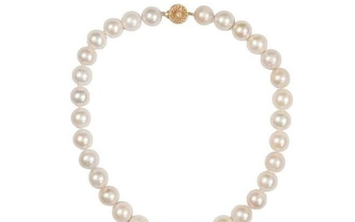 South Sea Pearl Choker with 18K Gold Clasp