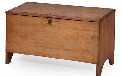 SIX-BOARD BLANKET CHEST Late 18th Century In maple....