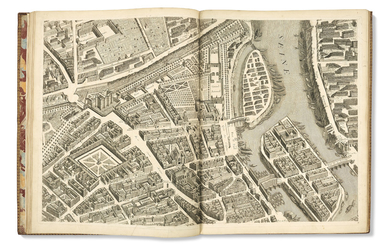 [TURGOT, Michel-Étienne (1690-1751)] BRETEZ, Louis (mort en 1736). Plan de Paris, commencé l'année 1734, dessiné et gravé sous les ordres de Messire Michel Etienne Turgot. [Paris :] 1739.