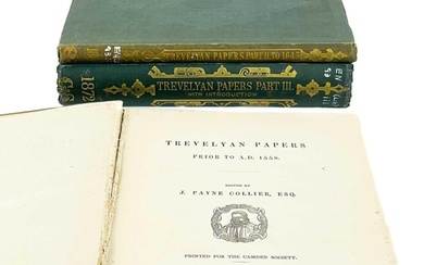 'The Trevelyan papers'. Three works. J. Payne Collier. 'Trev...