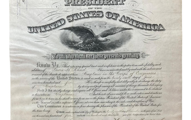 Theodore Roosevelt & Robert Shaw Oliver Signed Original 1905 Government Presidential Document (PSA)