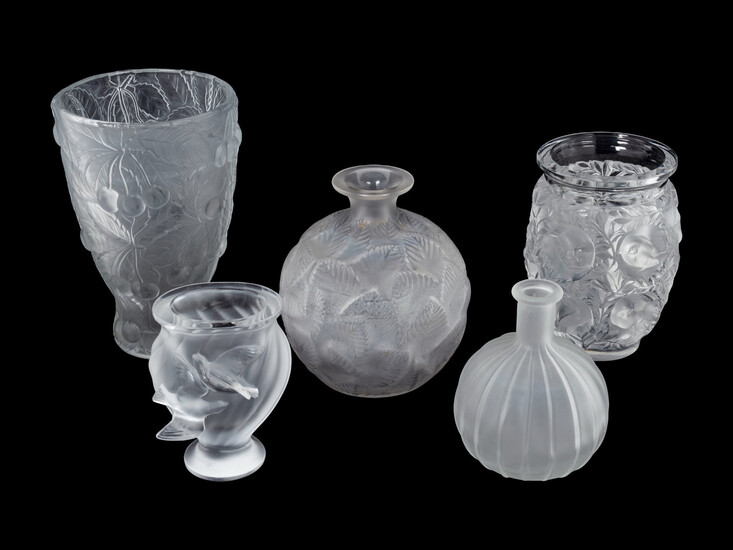 Three Lalique Vases