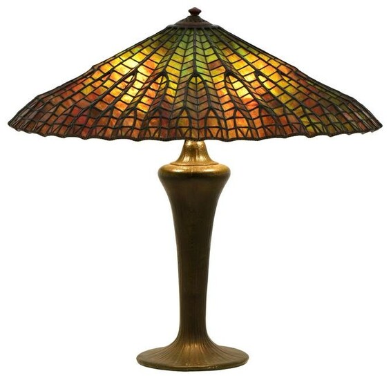 Tiffany Studios Style "Lotus" Table Lamp