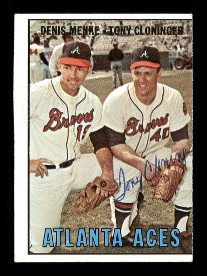 Tony Cloninger Autographed Auto 1967 Topps Card #396 Atlanta Braves 170877