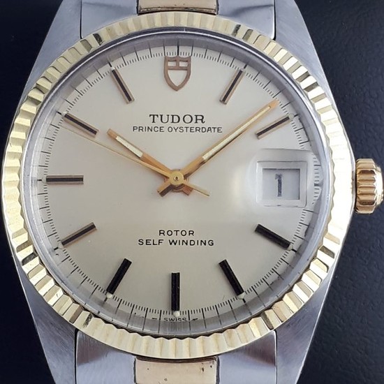 Tudor - Prince Oysterdate, 34mm Stainless Steel & Yellow Gold - Ref: 9071/3 - Men - 1970-1979