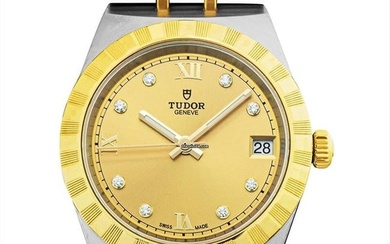 Tudor Royal 28403-0006 - Tudor Royal Automatic Champagne Dial Stainless Steel Ladies Watch