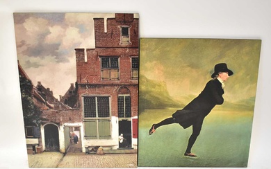 Two prints, comprising 'The Little Street' by Vermeer and 'The...