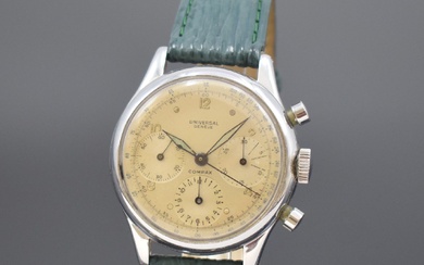UNIVERSAL GENEVE Compax rare 38 mm gents wristwatch...