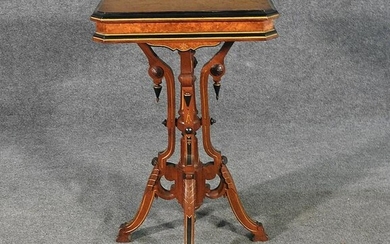 VICTORIAN BURL TOP END TABLE