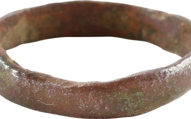 VIKING WOMAN’S WEDDING RING, 850-1050 AD. S6 1/2