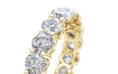 VS1-SI2 Top Quality 6.60 Carat Eternity Diamonds Ring - 18 kt. Yellow gold - Ring - 6.60 ct Diamond - no reserve