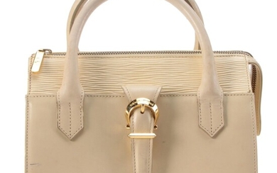 Valentino Garavani Top Handle Bag in Cream Leather with Crossbody Strap